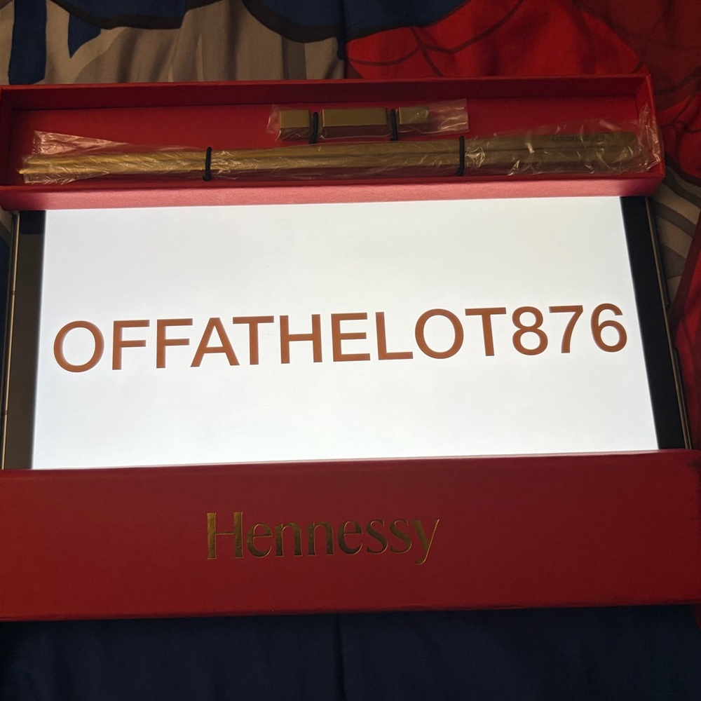 Hennessy gold plated chopsticks